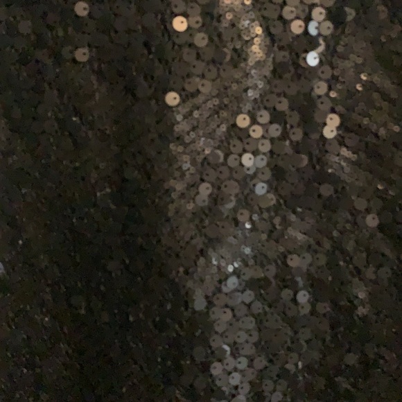 Black matte sequin dress - Picture 2 of 3